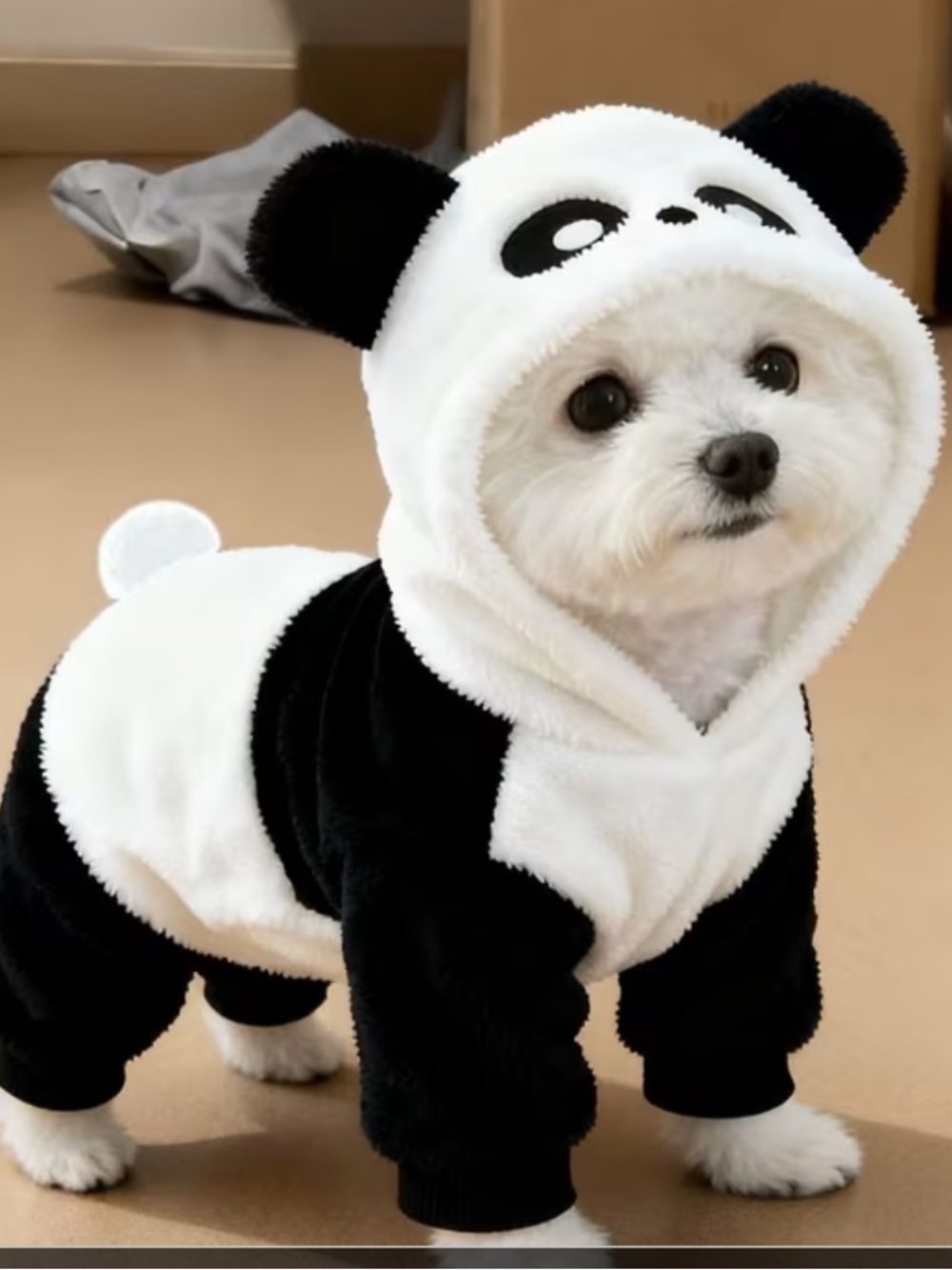 NWT Dog Panda Hoody Sweater Costume- XS- Extra Small